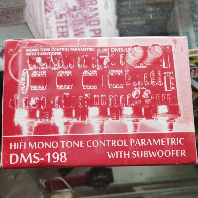 KIT HIFI MONO TONE CONTROL PARAMETRIC + SUB DMS 198