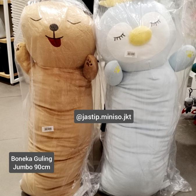 MINISO BONEKA GULING JUMBO Deer / Dino / Penguin / Doggy (90cm)