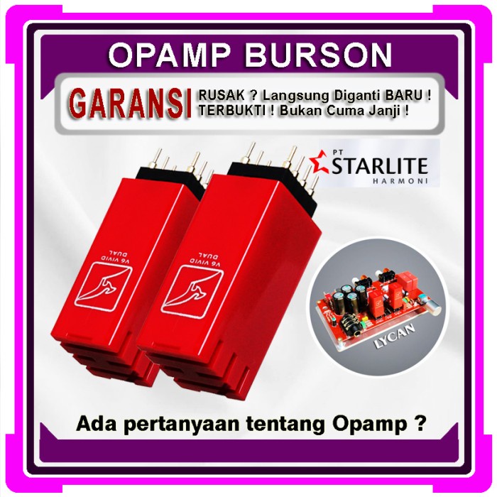 MUST HAVE BURSON OPAMP V6-VIVID DUAL HARGA /PASANG TERBARU