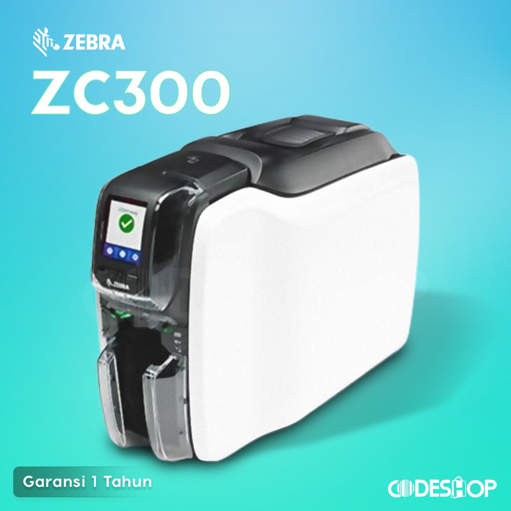 ID CARD PRINTER ZEBRA ZC 300 | ZC-300 300 DPI PENCETAK KARTU