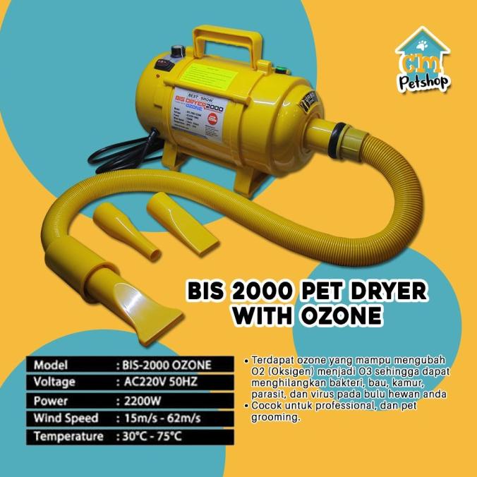 Pet Dryer Bis 2000 Dengan Ozone / Blower Kucing Anjing Hewan