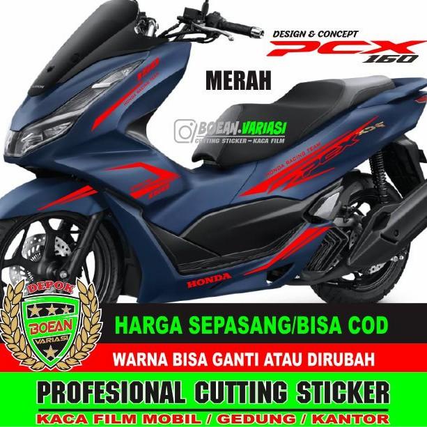 Cutting Sticker New Pcx 160 Royal Matte Blue Pcx 160 Biru