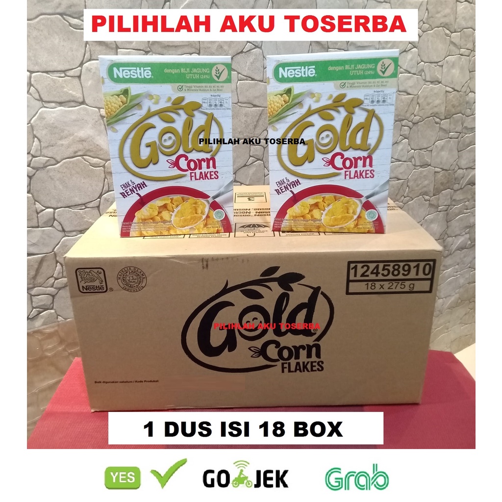 

Nestle Cereal Corn Flakes 275 Gr - (Harga 1 Karton Isi 18 Box) - Ojol