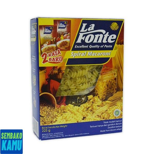 

Lafonte Makaroni Spiral 225 gr