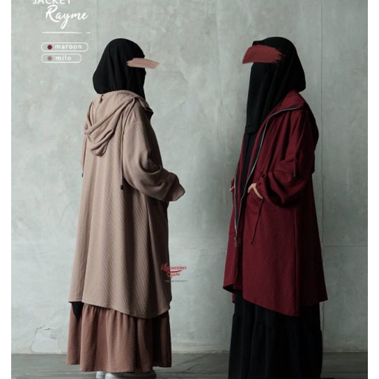 [㊖-XHT☞] Jaket Rayme by Khumaira syari | Rayme Jacket syari oversize / berrkualitas.