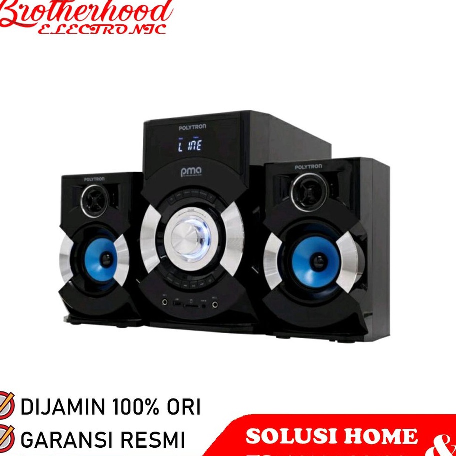 KOF551 SPEAKER POLYTRON PMA9507 / PMA 9507 (BLUETOOTH / KARAOKE / AUX) GARANSI RESMI +++