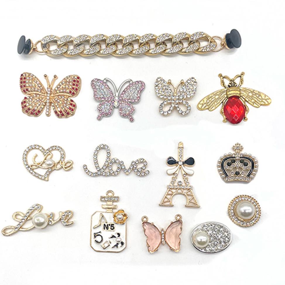 Terbaik Brs-030 Pin Sandal Crocs Jibbitz Bros Tempelan Hiasan Sendal Flat Cantik Charm Charms Pengai