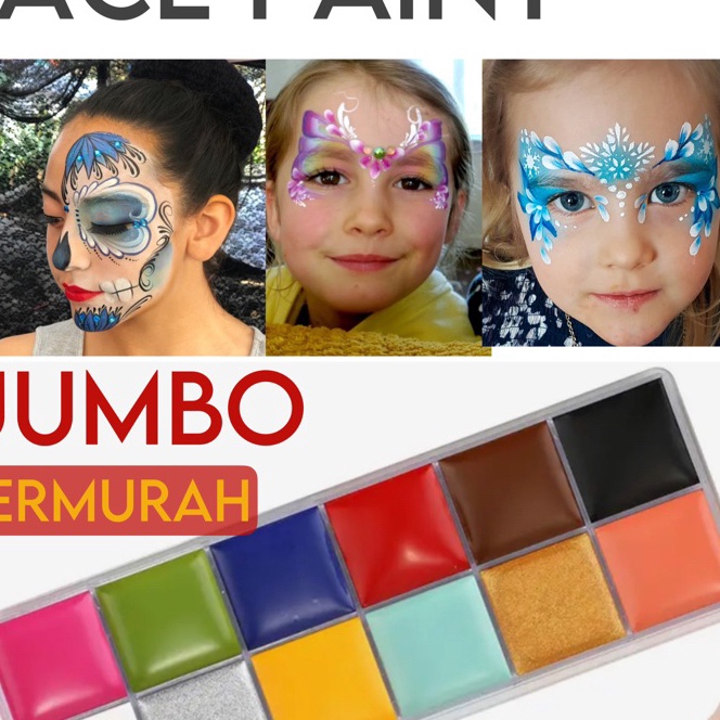 

(㊠V/6Z➤) FACEPAINT/CAT WAJAH / FACE PAINT / LUKIS WAJAH pasti.dikirim..!