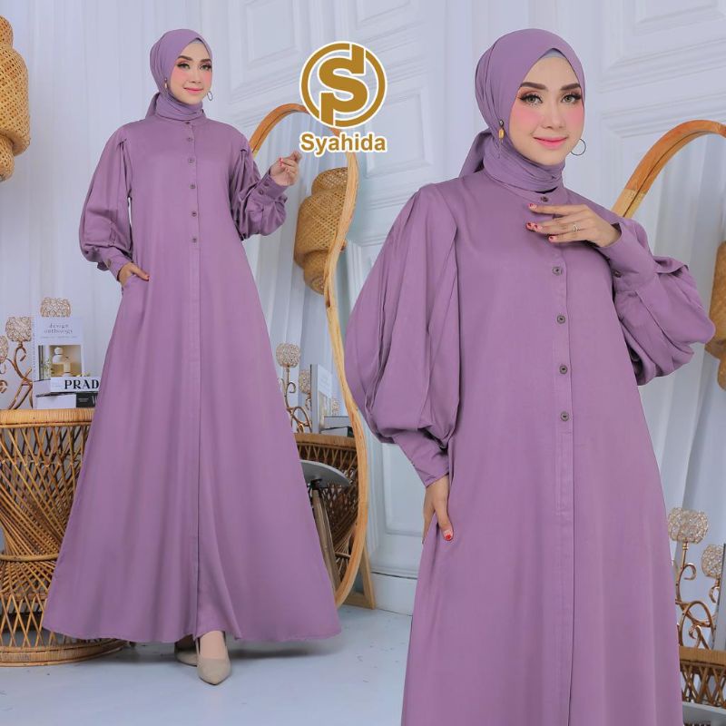 Gamis twill Uniqlo import