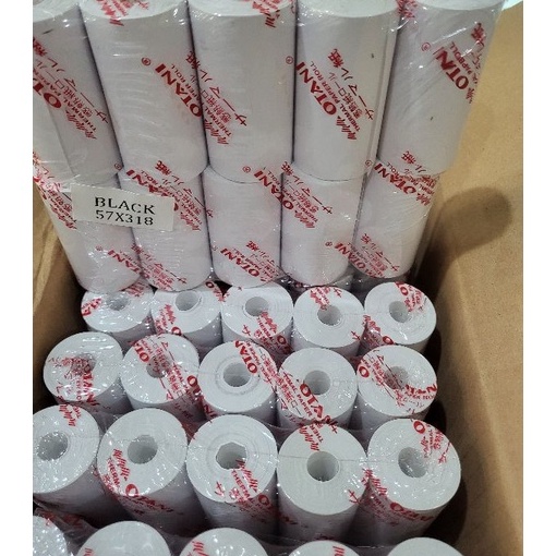 

[AH✮/K✪> Kertas struk kasir thermal paper roll Otani 57x31/30 mm berisi 10 roll/ viraal.!!