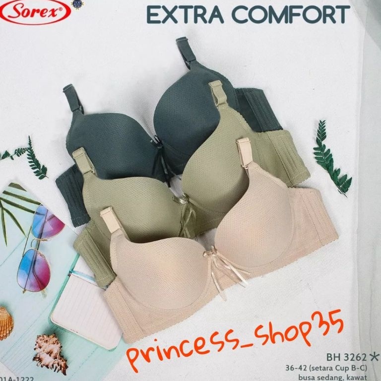 Sale Sekaranga1A9m Bra Wanita Sorex 3262 Bh Sorex Kawat Busa Sedang Cup Besar Size 36-42 Kait 3 / Bh