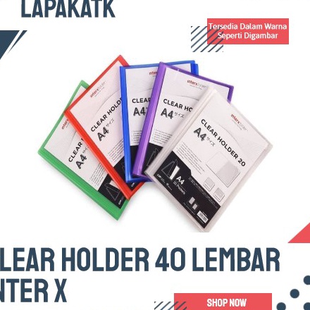 

(VT㊚/B☆> INTERX CLEAR HOLDER A4 40 LEMBAR INTER X/ kekiniaan.