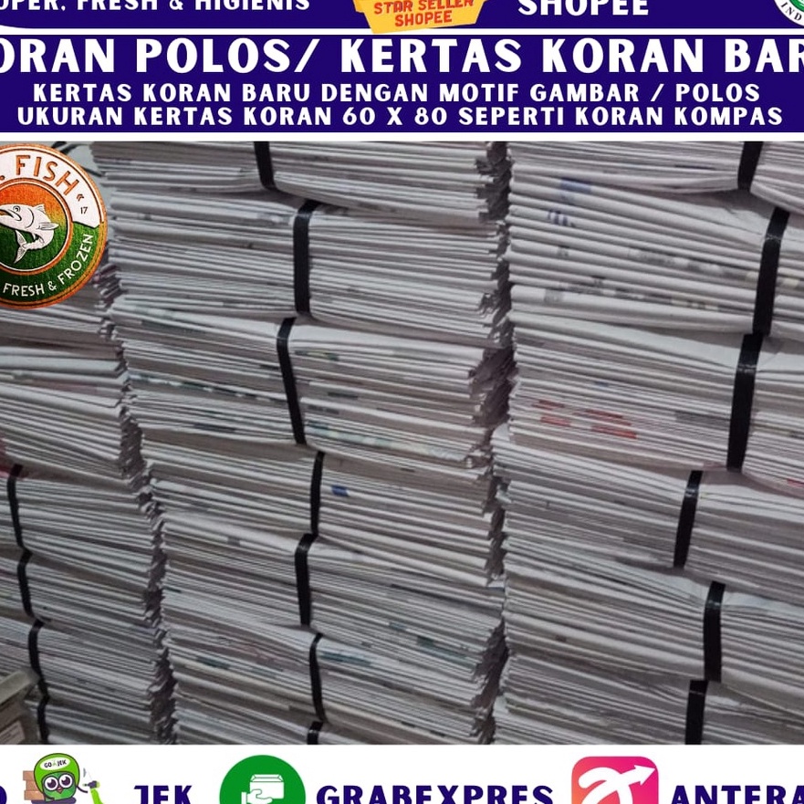 

(☀ E㊛5L) KORAN POLOS/ MOTIF/ GAMBAR UNTUK PACKING- top.prooduk!