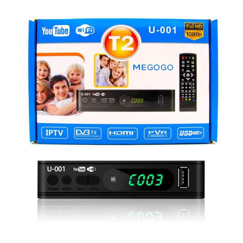 ・ CR STB TV DIGITAL MEGOGO DVT2 TERRESTRIAL TV DIGITAL HD ✰