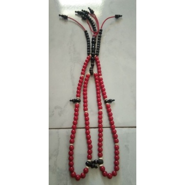 tasbih marjan lokal model tijani 12mm pipih tembus cahaya