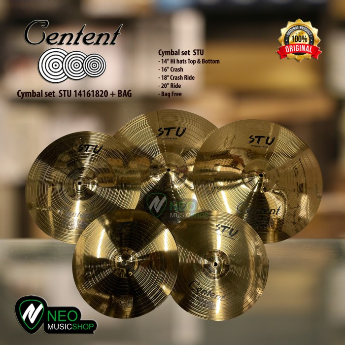 Terlaris Cyimbu Centent Cymbal Set Stu 14161820 + Bag