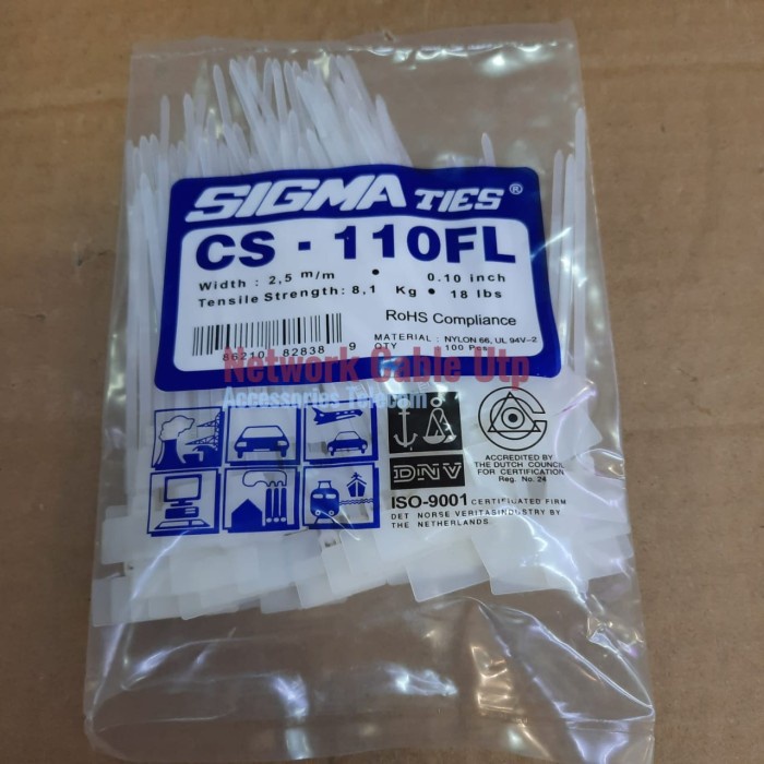 

Terlaris Label Ties Cs-110Fl/Ties Bendera Sigma