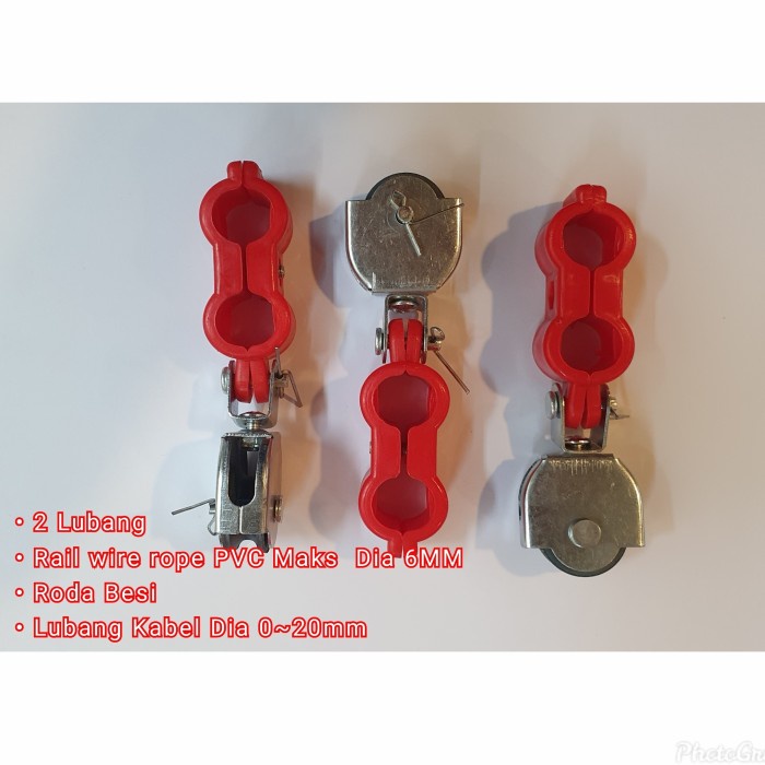 

Terlaris Cable Hanger Gantungan Kabel Cable Carrier 2 Lubang
