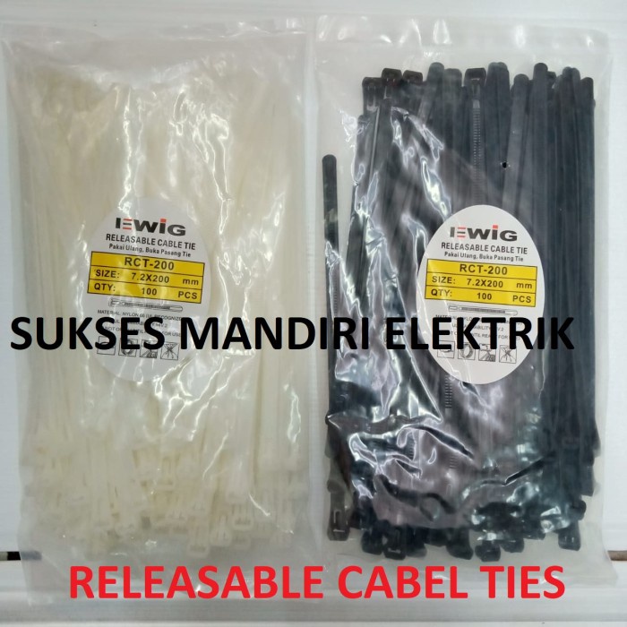 

Terlaris Kabel Ties Releaseable 7.2X200Mm (20Cm)/ Kabel Ties Buka 20 Cm