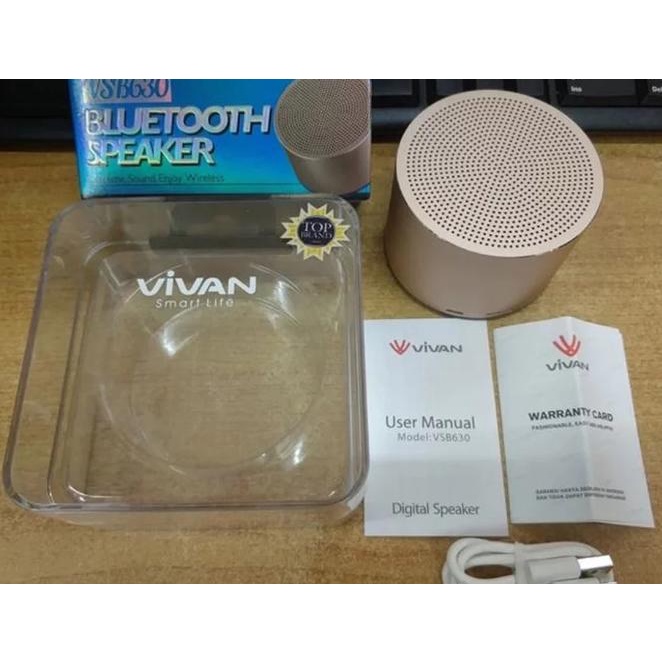 Speaker Bluetooth Music Box Kotak Musik Mp3 Player Wireless Vivan Ori