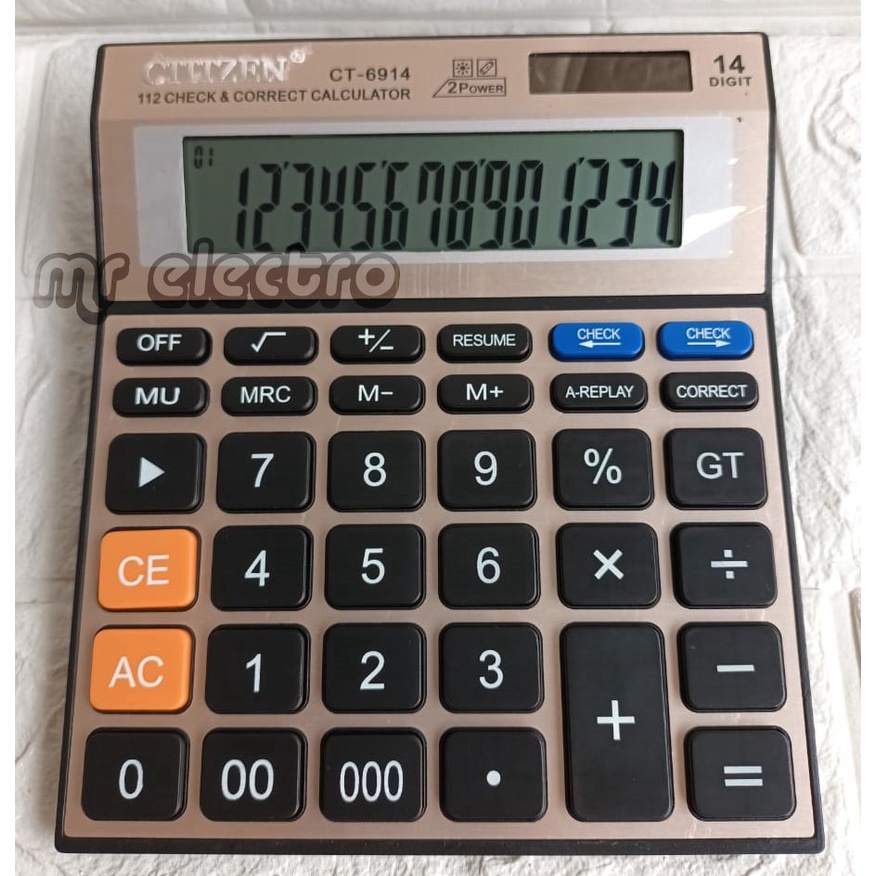 

[PROMO KNA9] KALKULATOR CT 6914 - 14 DIGIT - CHECK AND CORRECT - LAYAR BESAR - KALKULATOR MEJA DAGANG - KALKULATOR PASAR - KALKULATOR KANTOR 0EW