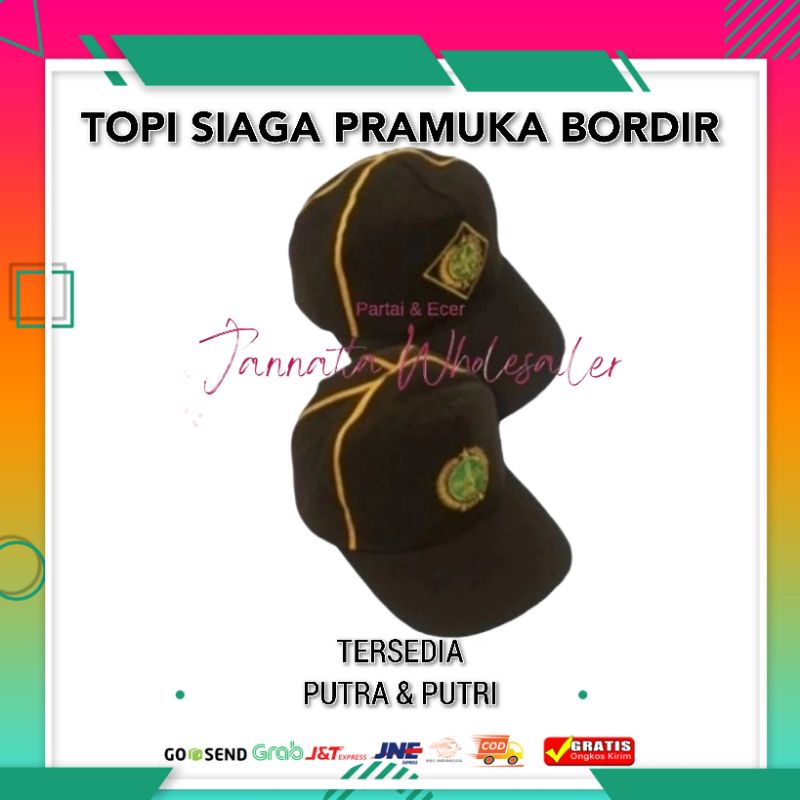 TOPI SIAGA PRAMUKA ISI 20 BIJI | TOPI SIAGA PUTRA DAN PUTRI KODIAN PREMIUM