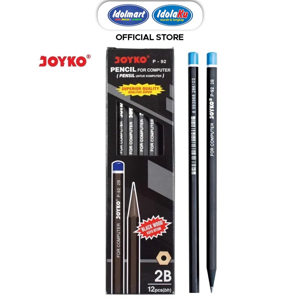 

MurMer IDOLMART Pencil / Pensil Joyko P-92 / 2B / 1 BOX 12 PCS / 1 lusin isi 12 Special