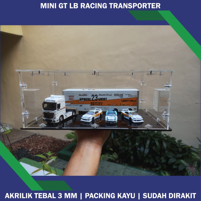 Terlaris Terra Akrilik Diecast Display Box 1 64 Mini Gt Lb Racing Transporter