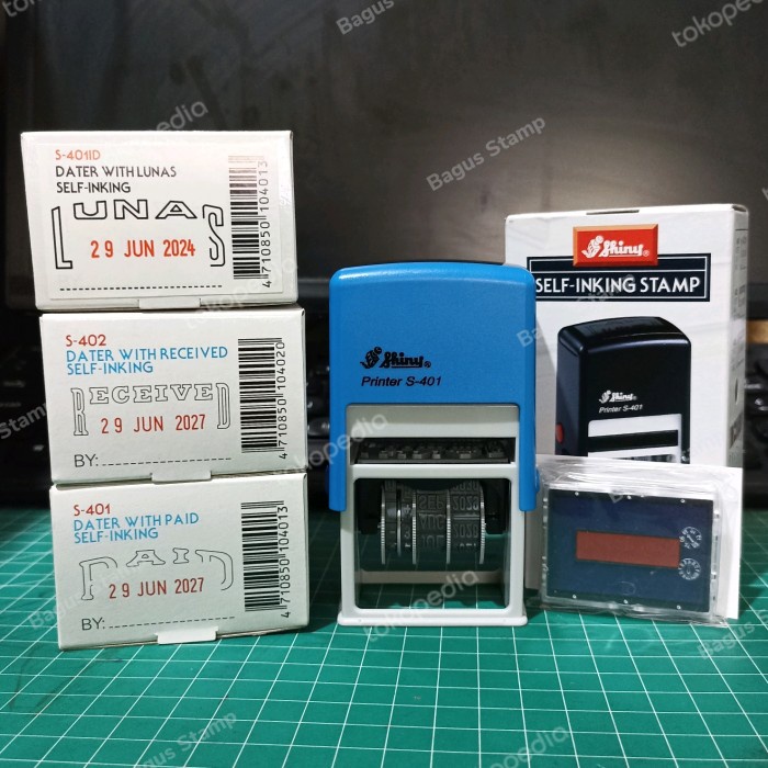 

Bestseller Stempel Otomatis Paid, Lunas, Received Shiny S-401,S-401D,S-402 Custom