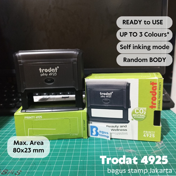 

Bestseller Stempel Warna Otomatis Custom Design Trodat 4925 (Ukuran 81X24 Mm)