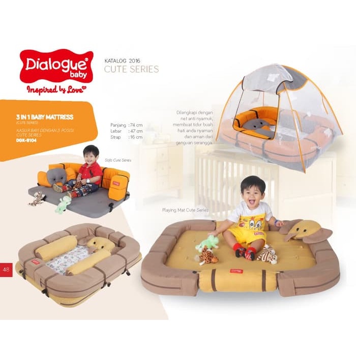 Terlaris Kasur Bayi Multi Fungsi / Kasur Bayi 3 Posisi / Dialogue Dgk9104