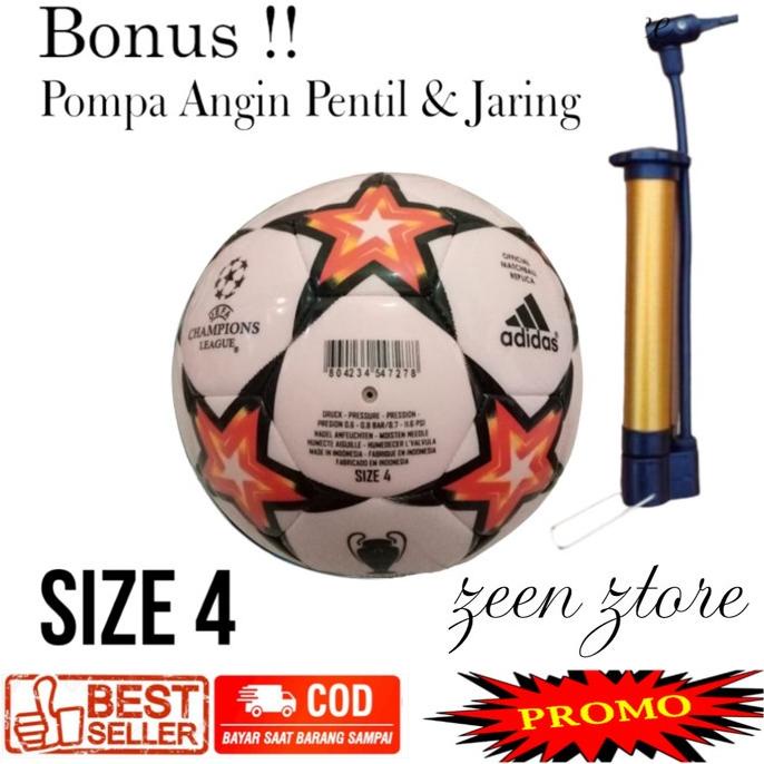 Bola Sepak Size 4 Adidas Champion Bola Kaki Anak Anak