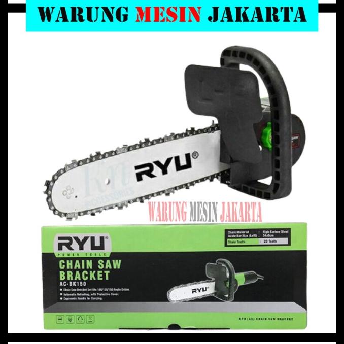 Paket Mesin Gerinda Tangan Ryu Bracket Converter Chainsaw Kit Ryu