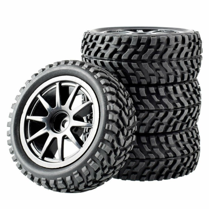 HOT SALE 4PCS BAN KARET PLASTIK 910-7004 UNTUK WLTOYS 144001 1: 14 4WD RC MOBIL TERMURAH