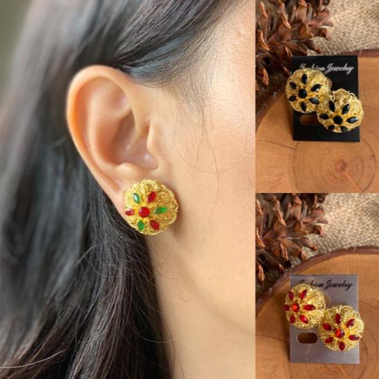 Bayar ditempat Anting Padi (Model Jepit) / anting alpaka / giwang bali / aksesoris bali 3alpoo