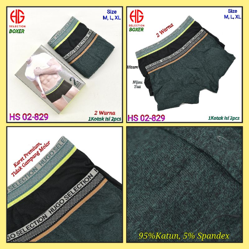 Celana Dalam Boxer Pria Hugo Selection dan Police Denim Campur Model Khusus M