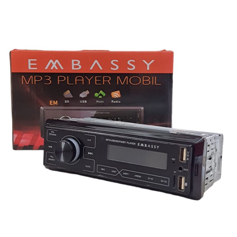 Modern.. Single din embassy tape mobil embassy bluetooth KMN