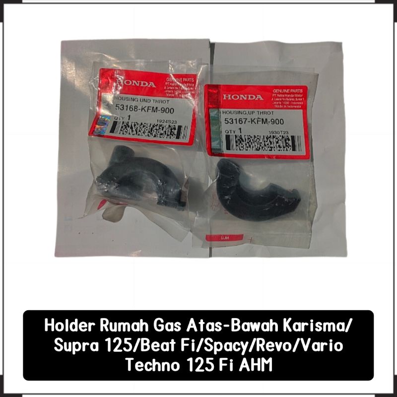 Holder 1set rumah gas atas bawah Karisma Supra X 125 Beat Fi Spacy Revo 100 Vario Techno 110-125Fi O