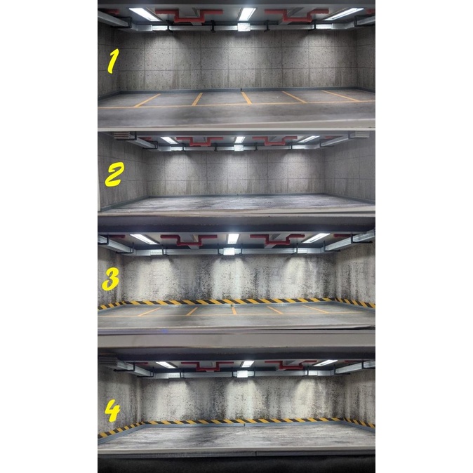 Diorama 4 In 1 Diecast Skala 1 64