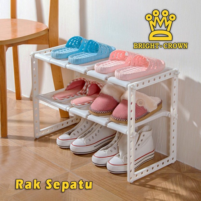 Rak Dapur Panci Portable Serbaguna Lemari 2 Susun Sepatu Wastafel