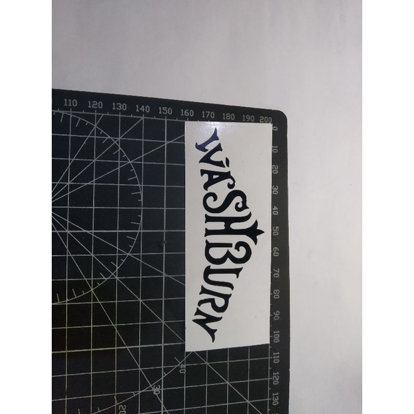 cutting stiker washburn