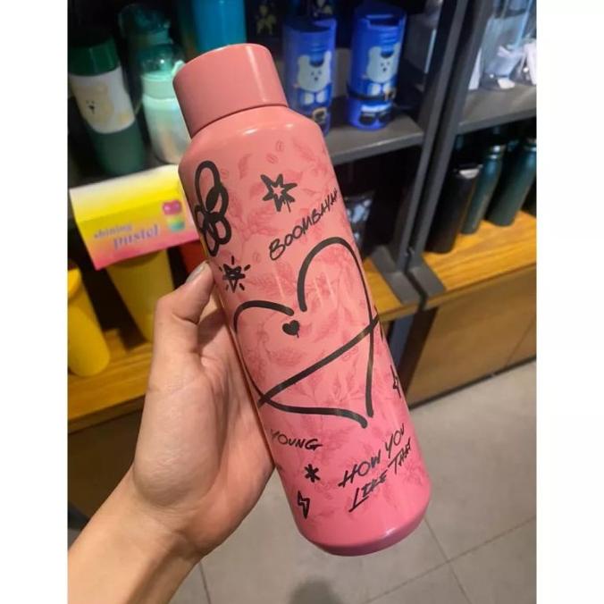 TUMBLER STARBUCKS BLACK PINK MEGARAHMA6