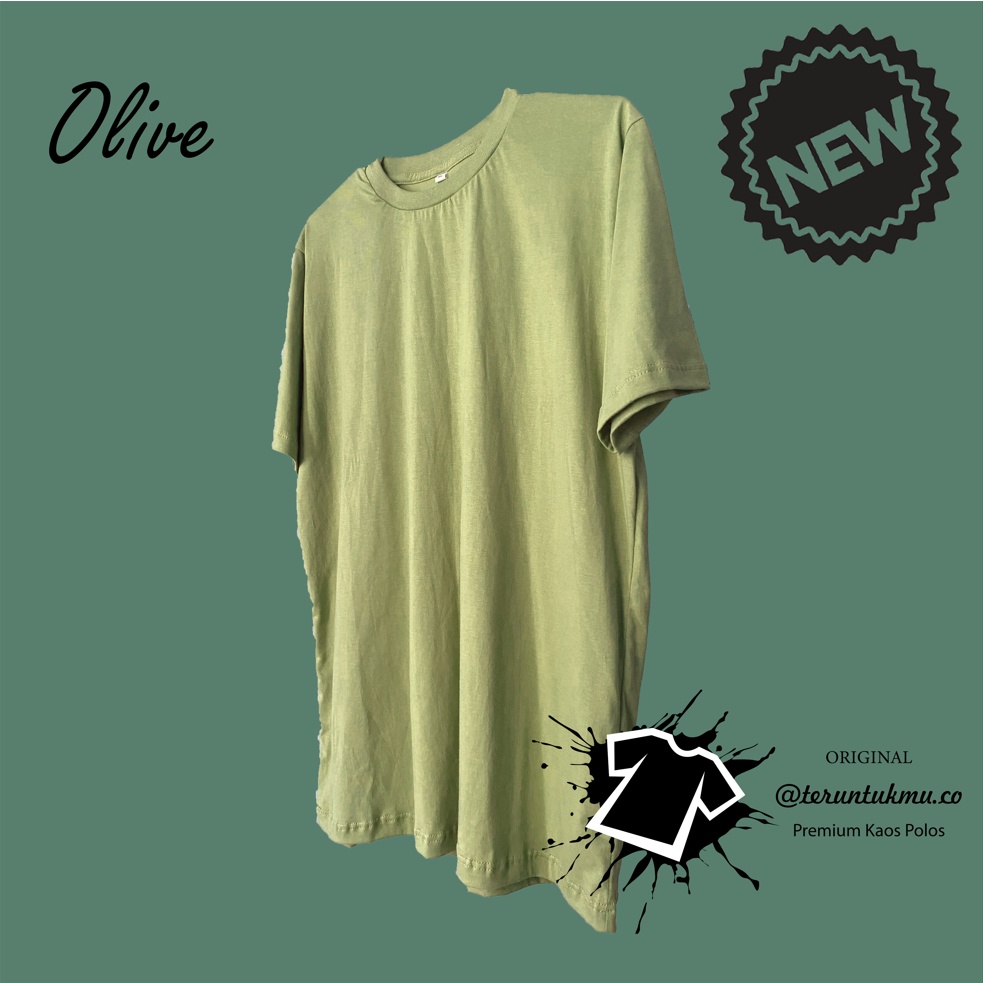 Kaos Polos Olive Green