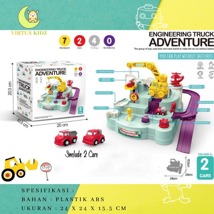 Mainan Train Car Adventure / Engineering Track Adventure / Mainan Truk