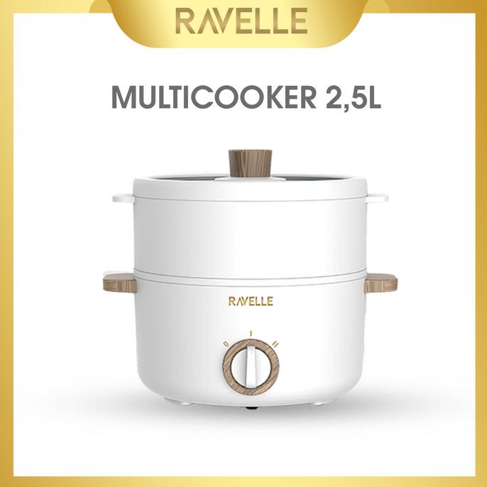 Ravelle Panci Listrik Multicooker - Panci Portable Multifungsi 2.5L
