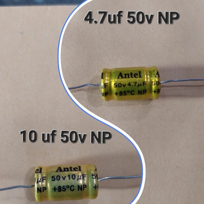 5 Buah elko elco 4.7uf 50v non polar 4.7uf-50volt non polar