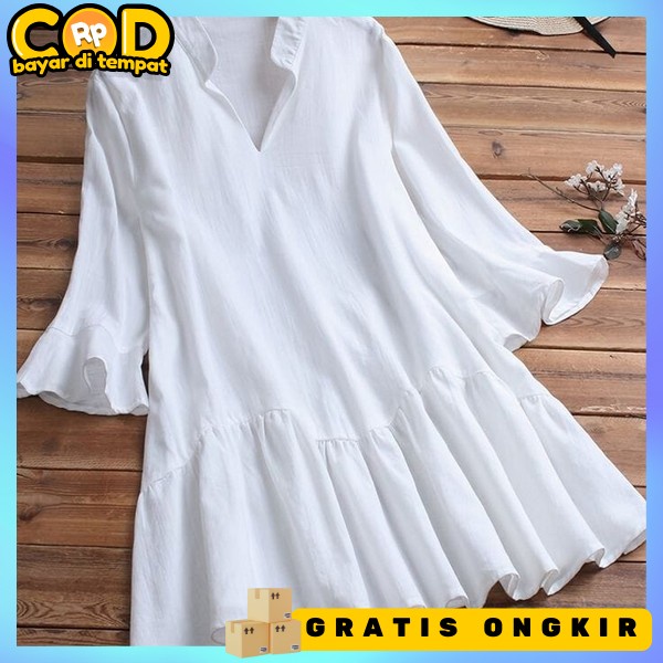 Tunix Cewe Kekinian Tinik Prempuan Remaja Tumik Atasan Kerja Kantoran Tunik Model Terbaru 2023 Long 