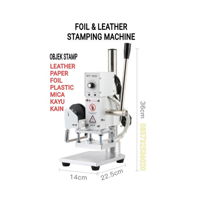 Katlen Mesin Emboss Foil Leather Hot Stamping