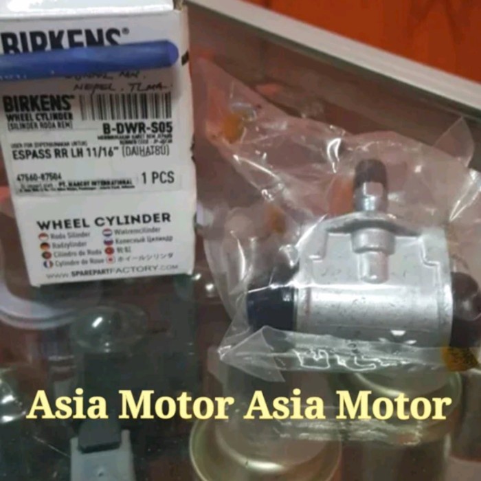 TERLARIS WHEEL CYLINDER MASTER REM BELAKANG KIRI ESPASS S91 1994-2005 DAIHATSU