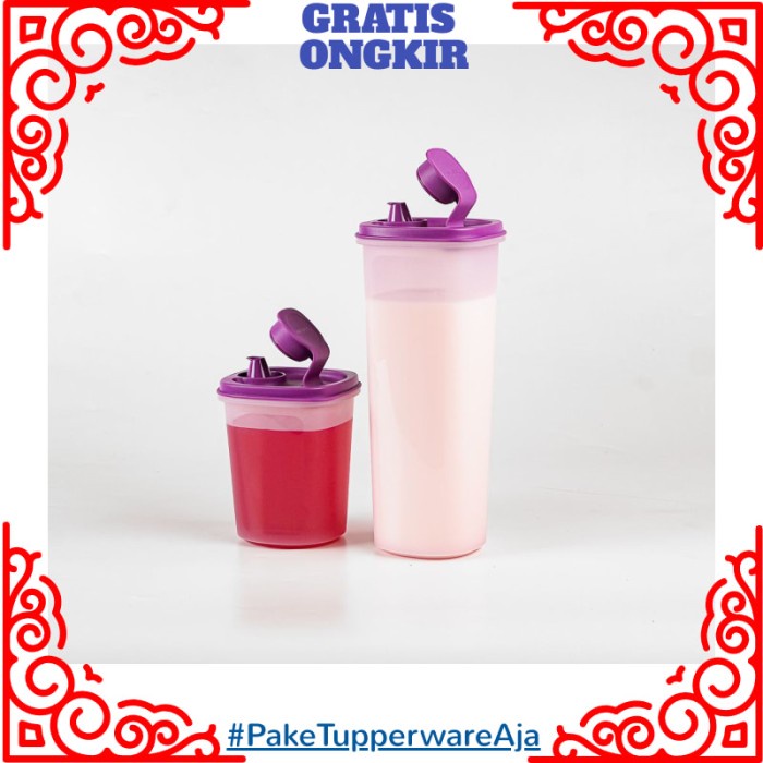 Terlaris Botol Minyak Tupperware / Tempat Kecap Saos Tupperware Ezy Pour 2Pc